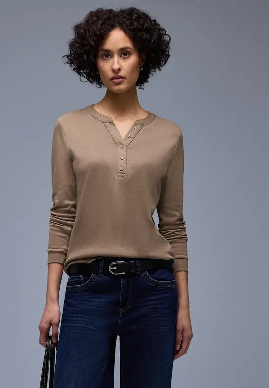 Shirt in Unifarbe