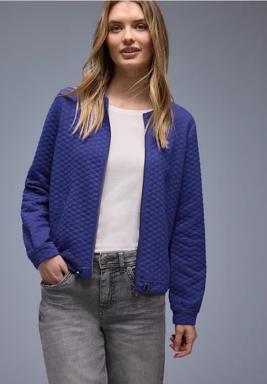 Zipper Jacke mit Struktur