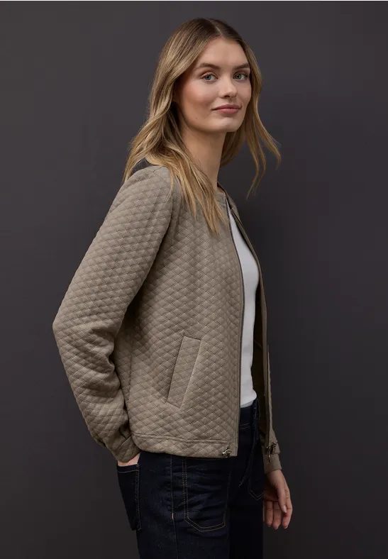 Zipper Jacke mit Struktur