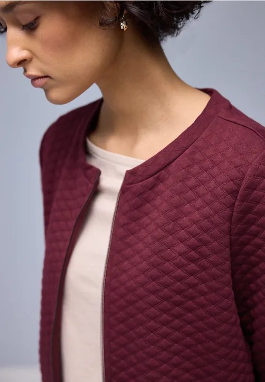 Zipper Jacke mit Struktur