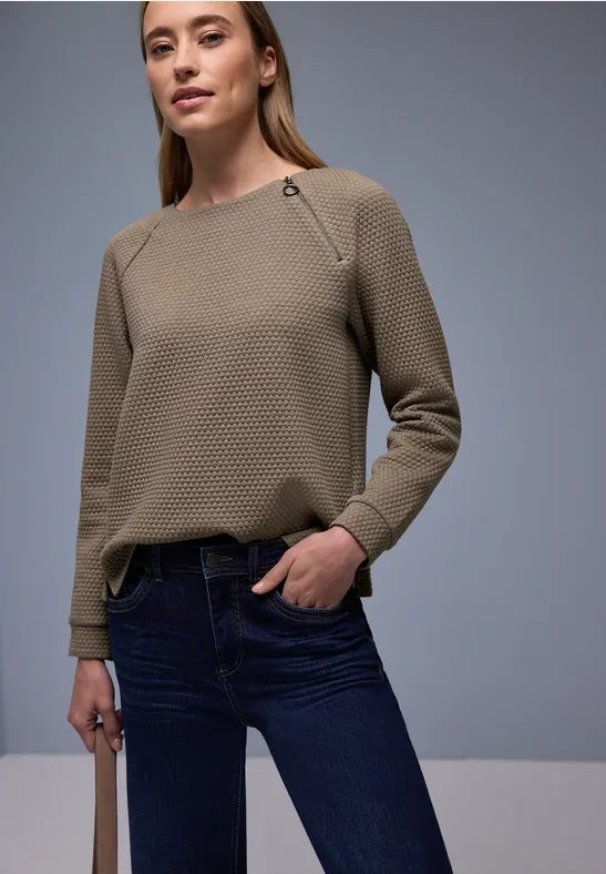 Shirt mit Zipper