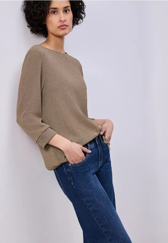 Shirt in Unifarbe