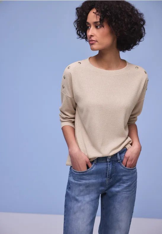 Shirt mit Knopfdetail