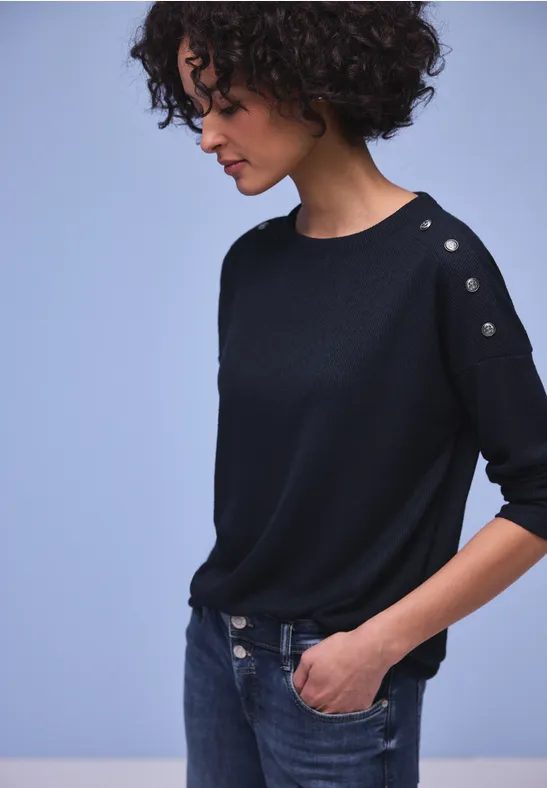 Shirt mit Knopfdetail