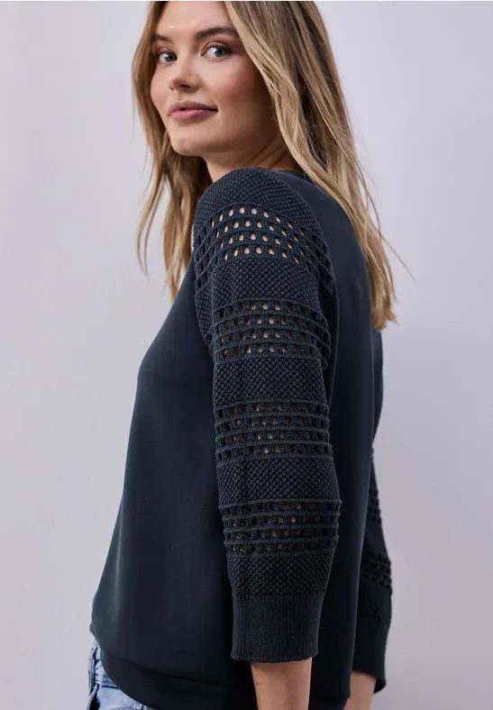 Shirt mit Lochmuster