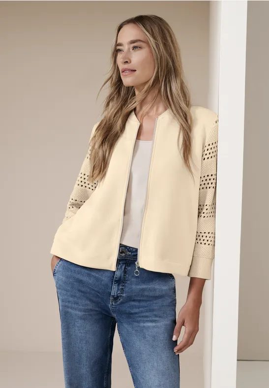 Langarm Jacke im Silk