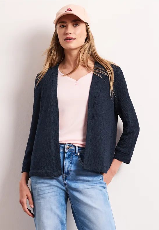Langarm Jacke im Strick