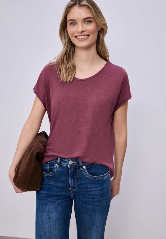 Dropped Shoulder Shirt im Leinen