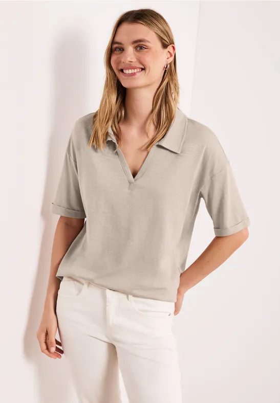 Kurzarm Poloshirt aus Jersey