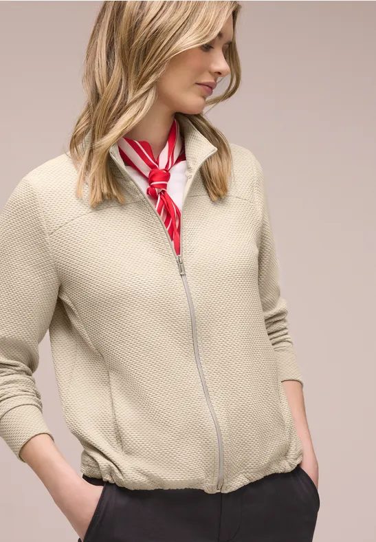 Langarm Jacke mit Turtle Neck