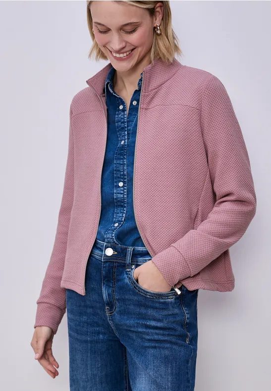 Langarm Jacke mit Turtle Neck