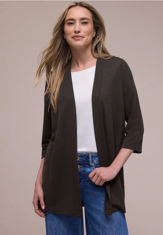 Langarm Jacke im verlängerten Schnitt
