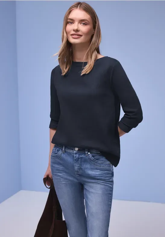 Basic Shirt aus reiner Baumwolle