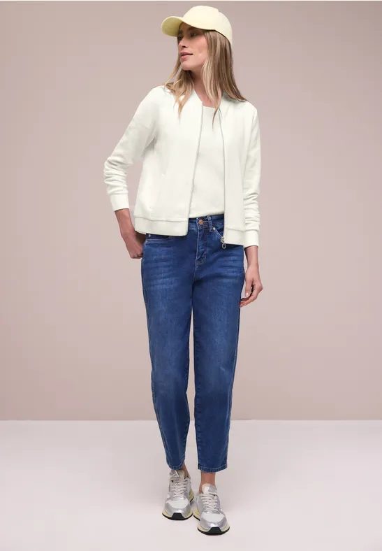Blouson mit Zipper und Struktur