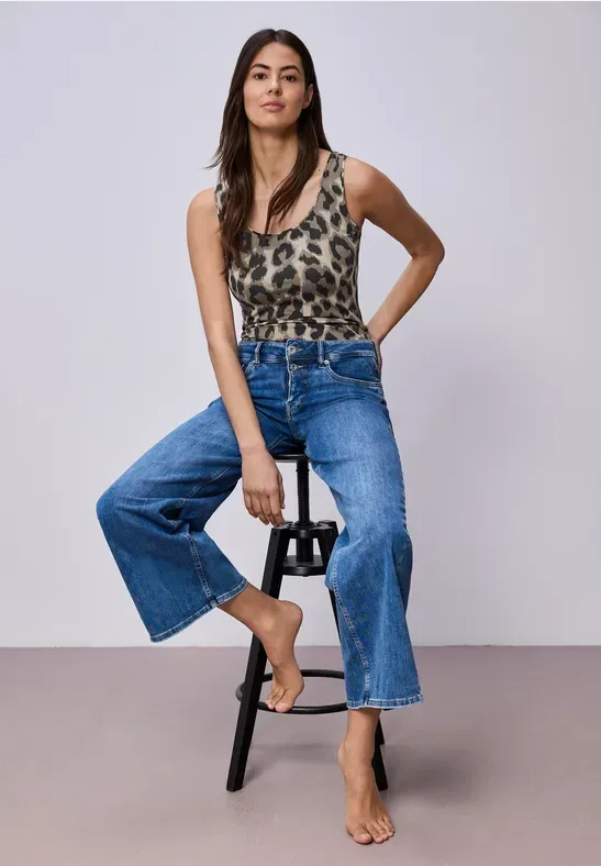 STREET ONE Tanktop mit Leo-Muster
