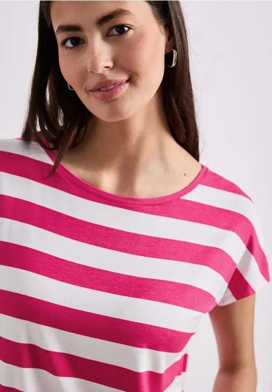 Kurzarm Shirt mit Rundhals und Print