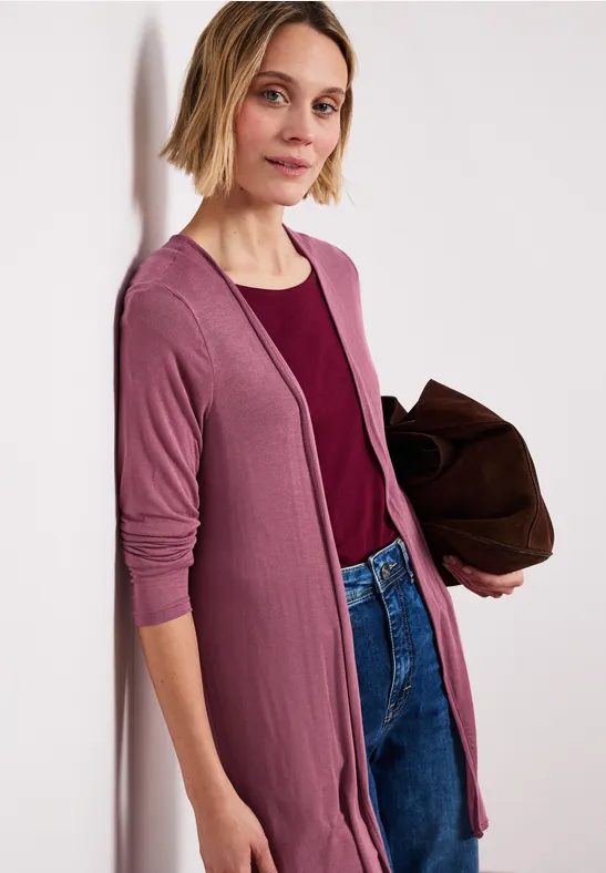 Langarm Jacke in offener Passform