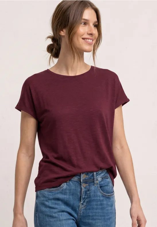 Kurzarm Shirt mit U