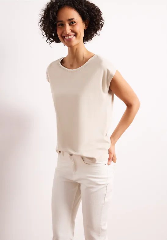 Dropped Shoulder Shirt mit Deko