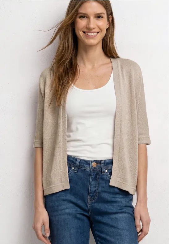 Kurzarm Jacke im Strick