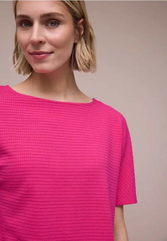 Dropped Shoulder Shirt mit Struktur