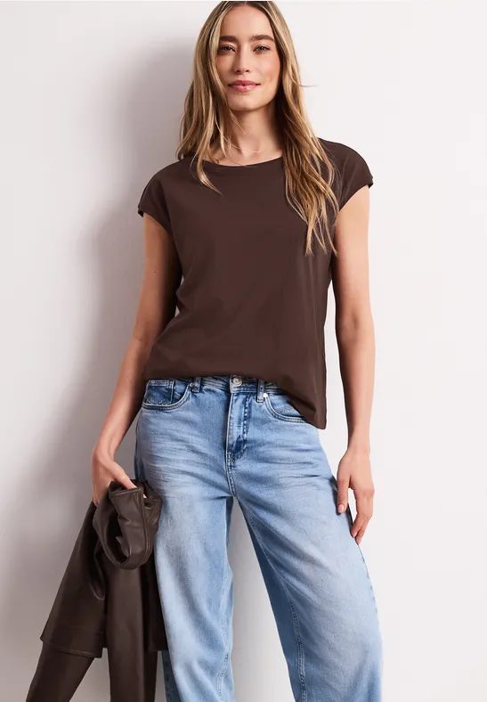 Shirt mit Boatneck und Deko