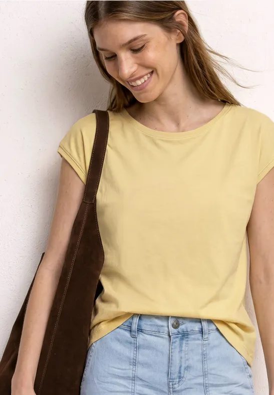 Shirt mit Boatneck und Deko