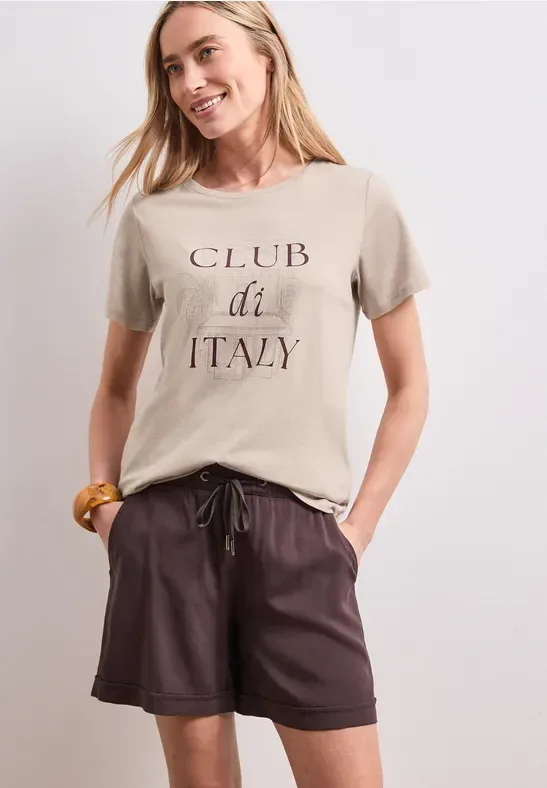 STREET ONE Kurzarmshirt Sommershirt mit Artwork