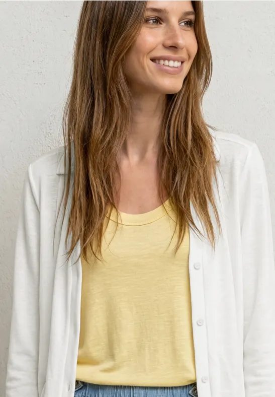 Leichte Langam Jacke in Leinen
