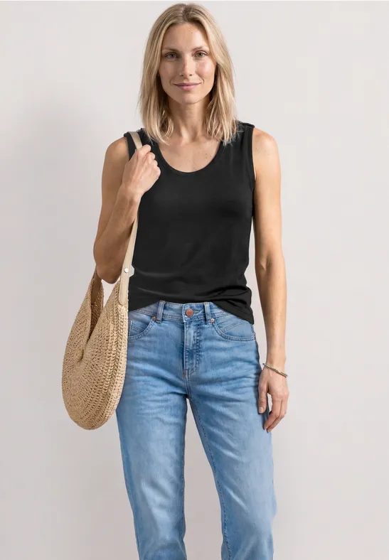 Top mit Rounded V
