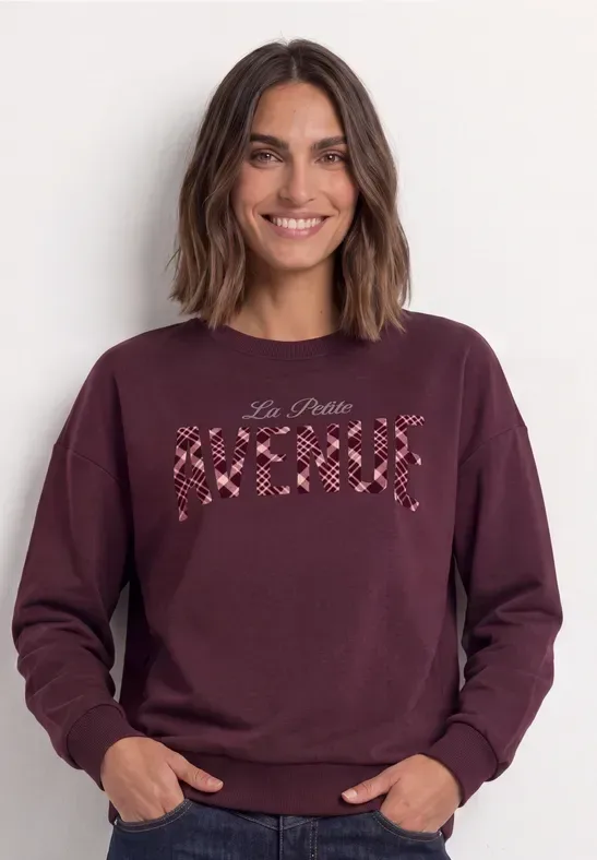 Langarm Shirt mit Wording Artwork