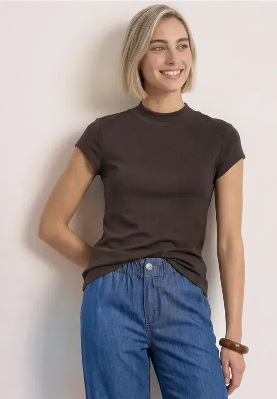 Basic Shirt mit Turtle Neck