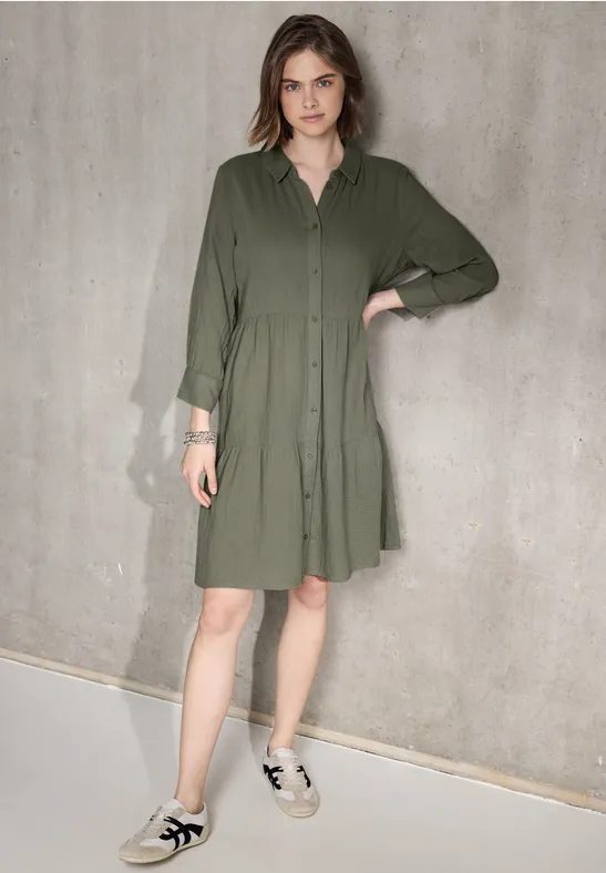 Blusenkleid mit Volants