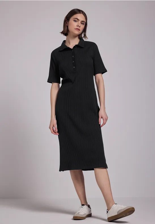 Kleid mit Rippstruktur