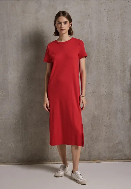 Kleid mit Rippstruktur