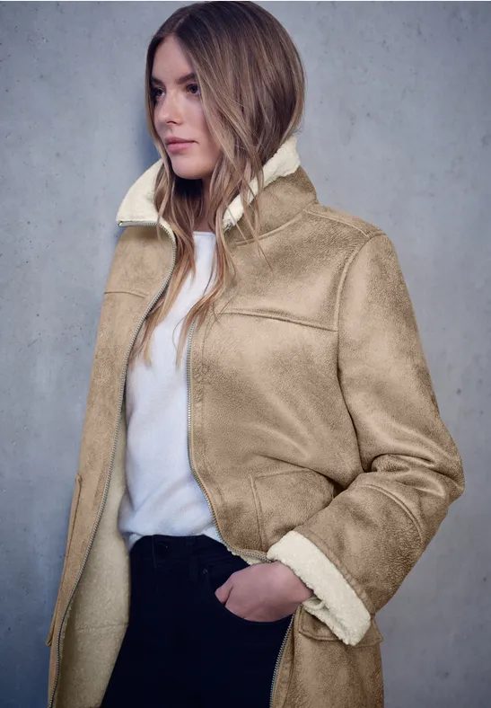 Jacke mit Teddy