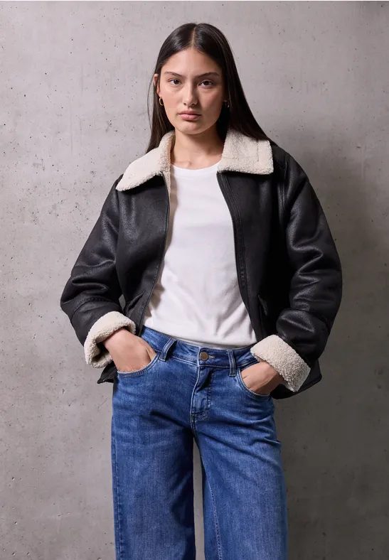 Velours Jacke