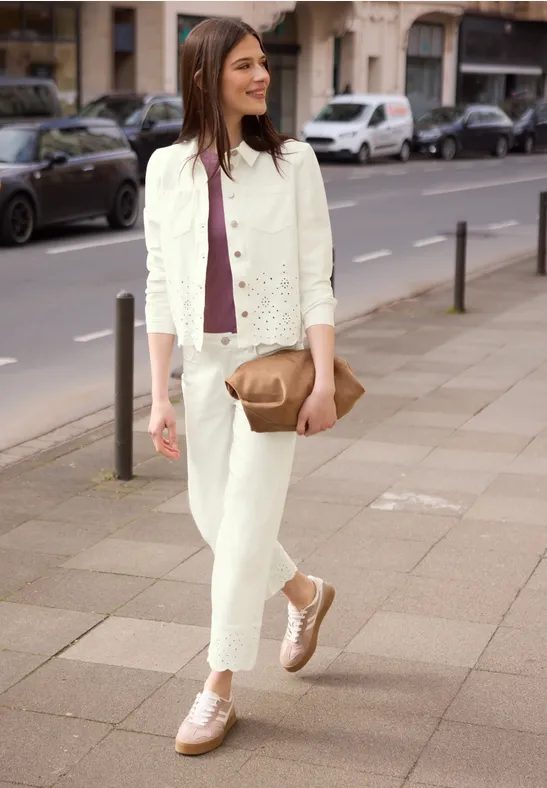 Langarm Overshirt mit Embroidery