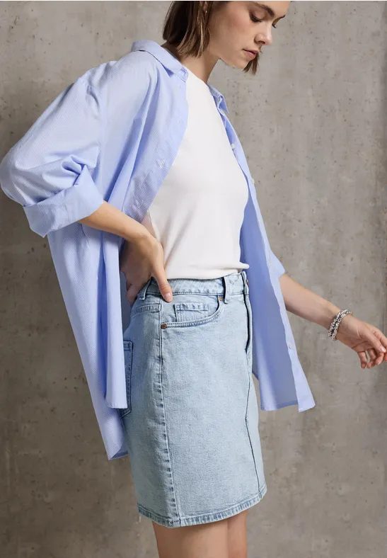 Jeansrock im Bleached