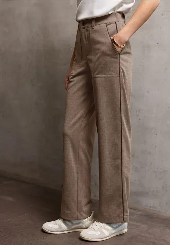 Straight Leg Melange Hose