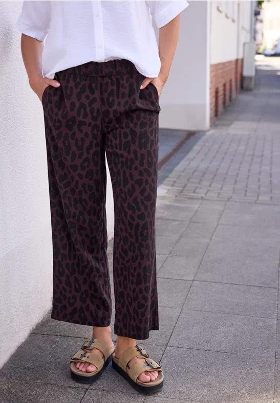Mid Waist Culotte mit Leo