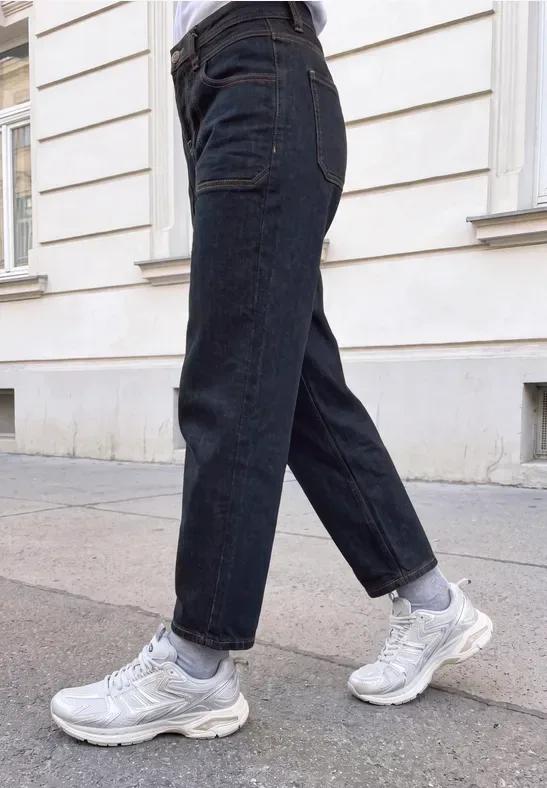 Relaxed Barrel Leg Leg Jeans im Loose Fit