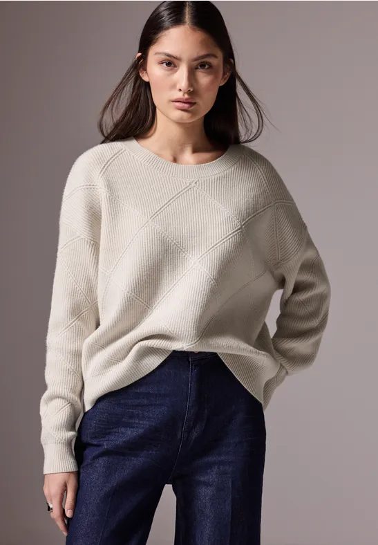 Pullover mit Strukturmuster