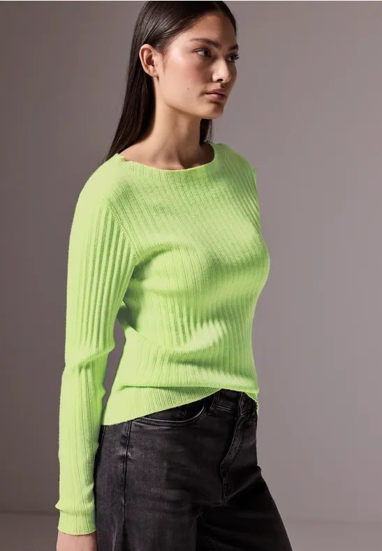 Pullover mit Rippstruktur