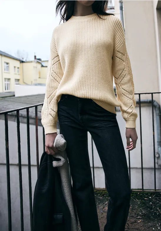 Pointelle Pullover
