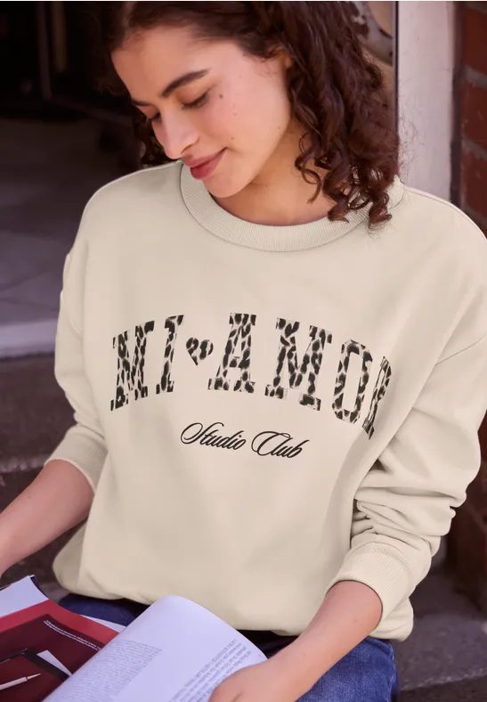 Crewneck Sweatshirt im Loose Fit