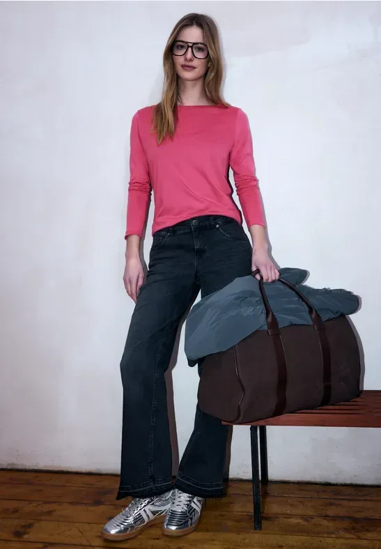 Basic Langarmshirt