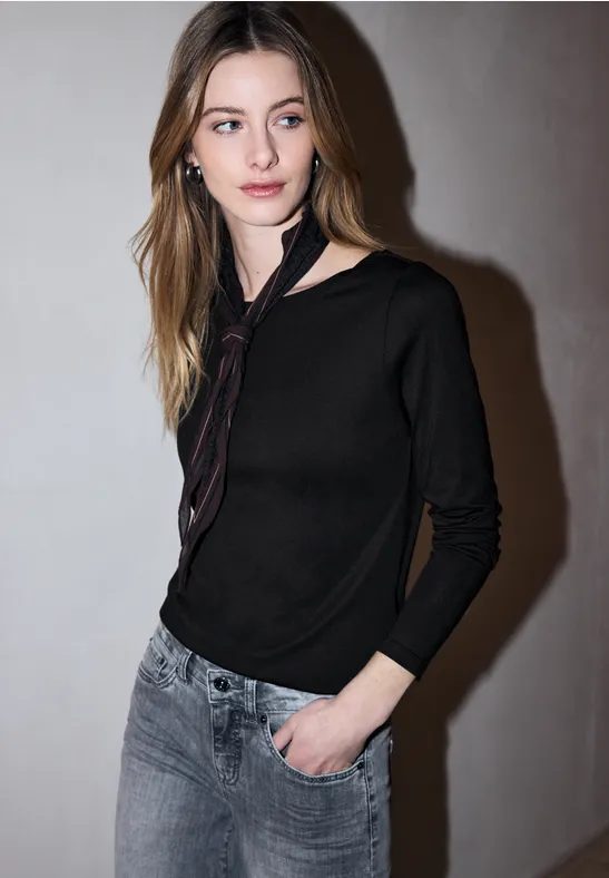 Basic Langarmshirt