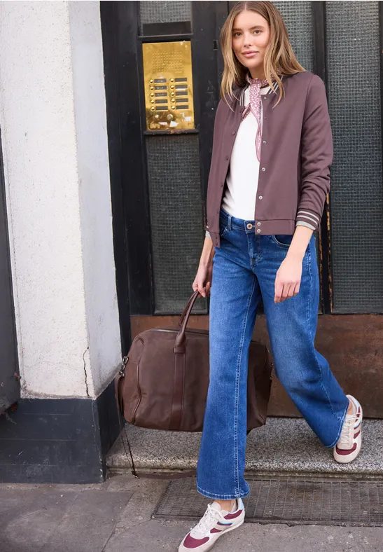 Blouson mit Collegedetails