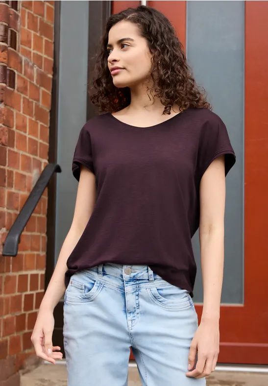 Dropped Shoulder Shirt aus Jersey
